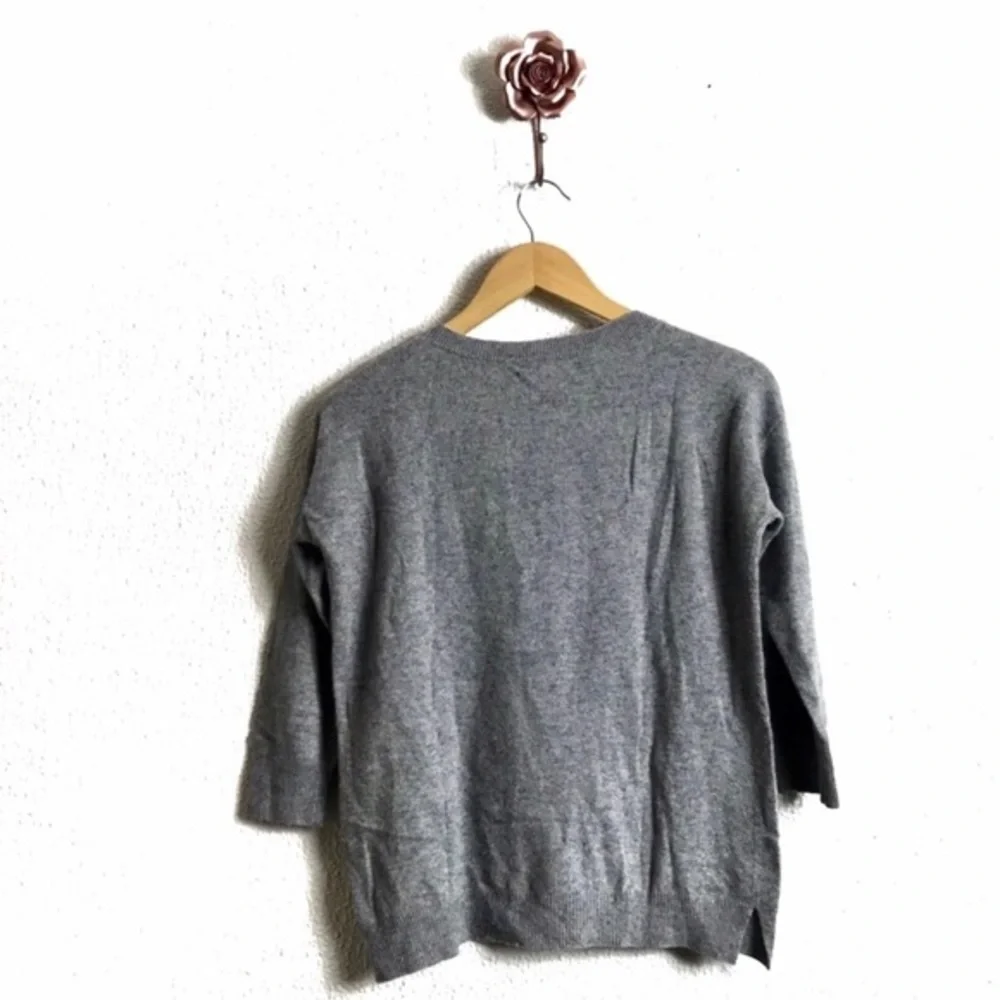 J. Crew Feathers Gray Rabbit Hair Blend Sweater Small‎